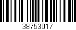 Código de barras (EAN, GTIN, SKU, ISBN): '38753017'