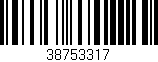 Código de barras (EAN, GTIN, SKU, ISBN): '38753317'