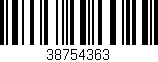 Código de barras (EAN, GTIN, SKU, ISBN): '38754363'