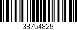 Código de barras (EAN, GTIN, SKU, ISBN): '38754829'