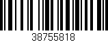 Código de barras (EAN, GTIN, SKU, ISBN): '38755818'
