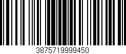 Código de barras (EAN, GTIN, SKU, ISBN): '3875719999450'