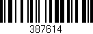 Código de barras (EAN, GTIN, SKU, ISBN): '387614'
