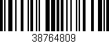 Código de barras (EAN, GTIN, SKU, ISBN): '38764809'