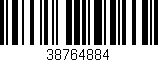 Código de barras (EAN, GTIN, SKU, ISBN): '38764884'