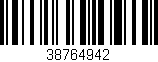 Código de barras (EAN, GTIN, SKU, ISBN): '38764942'
