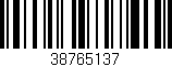 Código de barras (EAN, GTIN, SKU, ISBN): '38765137'