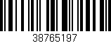 Código de barras (EAN, GTIN, SKU, ISBN): '38765197'