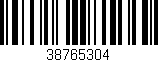 Código de barras (EAN, GTIN, SKU, ISBN): '38765304'