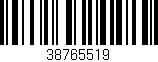 Código de barras (EAN, GTIN, SKU, ISBN): '38765519'