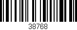 Código de barras (EAN, GTIN, SKU, ISBN): '38768'