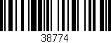 Código de barras (EAN, GTIN, SKU, ISBN): '38774'