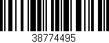 Código de barras (EAN, GTIN, SKU, ISBN): '38774495'