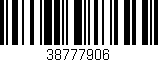Código de barras (EAN, GTIN, SKU, ISBN): '38777906'