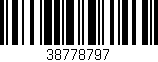 Código de barras (EAN, GTIN, SKU, ISBN): '38778797'