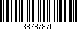 Código de barras (EAN, GTIN, SKU, ISBN): '38787876'