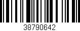 Código de barras (EAN, GTIN, SKU, ISBN): '38790642'