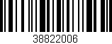 Código de barras (EAN, GTIN, SKU, ISBN): '38822006'