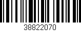 Código de barras (EAN, GTIN, SKU, ISBN): '38822070'