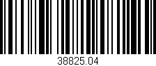 Código de barras (EAN, GTIN, SKU, ISBN): '38825.04'