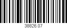 Código de barras (EAN, GTIN, SKU, ISBN): '38826.07'