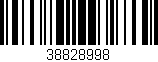 Código de barras (EAN, GTIN, SKU, ISBN): '38828998'
