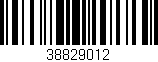 Código de barras (EAN, GTIN, SKU, ISBN): '38829012'