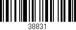Código de barras (EAN, GTIN, SKU, ISBN): '38831'