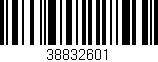 Código de barras (EAN, GTIN, SKU, ISBN): '38832601'