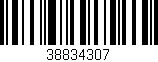 Código de barras (EAN, GTIN, SKU, ISBN): '38834307'