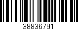 Código de barras (EAN, GTIN, SKU, ISBN): '38836791'