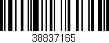 Código de barras (EAN, GTIN, SKU, ISBN): '38837165'