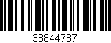 Código de barras (EAN, GTIN, SKU, ISBN): '38844787'