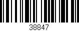 Código de barras (EAN, GTIN, SKU, ISBN): '38847'