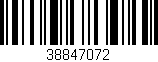Código de barras (EAN, GTIN, SKU, ISBN): '38847072'