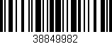 Código de barras (EAN, GTIN, SKU, ISBN): '38849982'