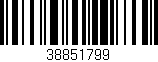 Código de barras (EAN, GTIN, SKU, ISBN): '38851799'