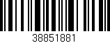 Código de barras (EAN, GTIN, SKU, ISBN): '38851881'