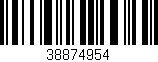 Código de barras (EAN, GTIN, SKU, ISBN): '38874954'