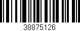 Código de barras (EAN, GTIN, SKU, ISBN): '38875126'
