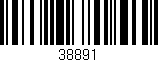 Código de barras (EAN, GTIN, SKU, ISBN): '38891'