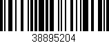 Código de barras (EAN, GTIN, SKU, ISBN): '38895204'