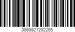 Código de barras (EAN, GTIN, SKU, ISBN): '3889927292265'