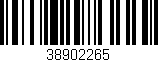Código de barras (EAN, GTIN, SKU, ISBN): '38902265'