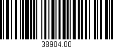 Código de barras (EAN, GTIN, SKU, ISBN): '38904.00'