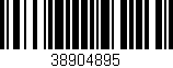 Código de barras (EAN, GTIN, SKU, ISBN): '38904895'