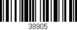 Código de barras (EAN, GTIN, SKU, ISBN): '38905'