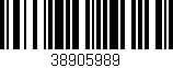 Código de barras (EAN, GTIN, SKU, ISBN): '38905989'