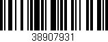 Código de barras (EAN, GTIN, SKU, ISBN): '38907931'