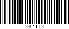 Código de barras (EAN, GTIN, SKU, ISBN): '38911.03'